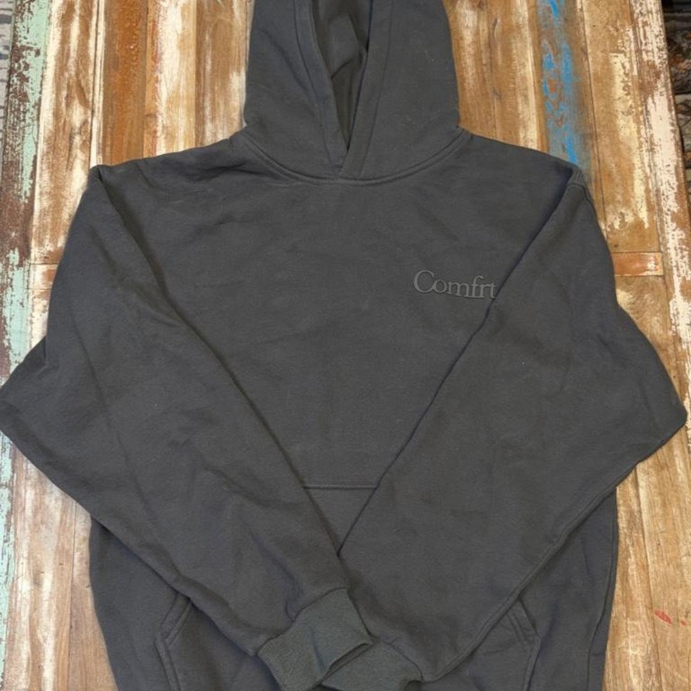 Comfrt Women Gray Comfort Hoodie Streetwear Pullover Size Medium